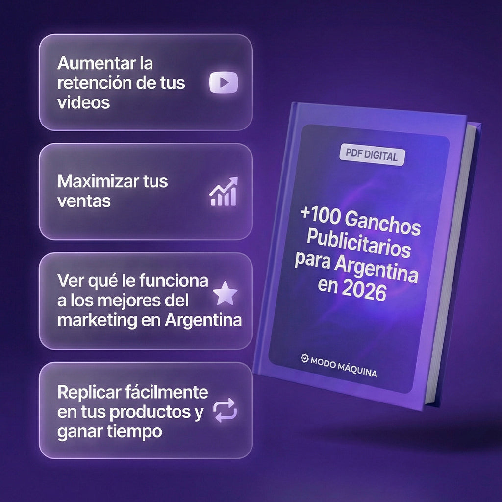 +100 Ganchos Publicitarios probados en Argentina (2026)
